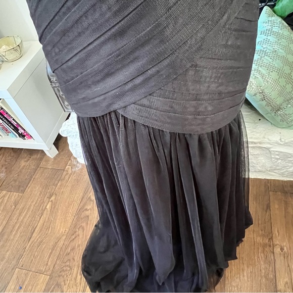 White by Vera Wang Black Strapless Romantic Goth Evening Gown Size 4 NWT - Picture 10 of 15